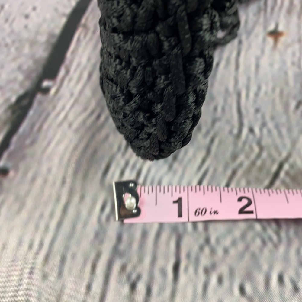 Beautifully Simple Black Crochet Shoulder/Crossbody Bag - Picture 9 of 17